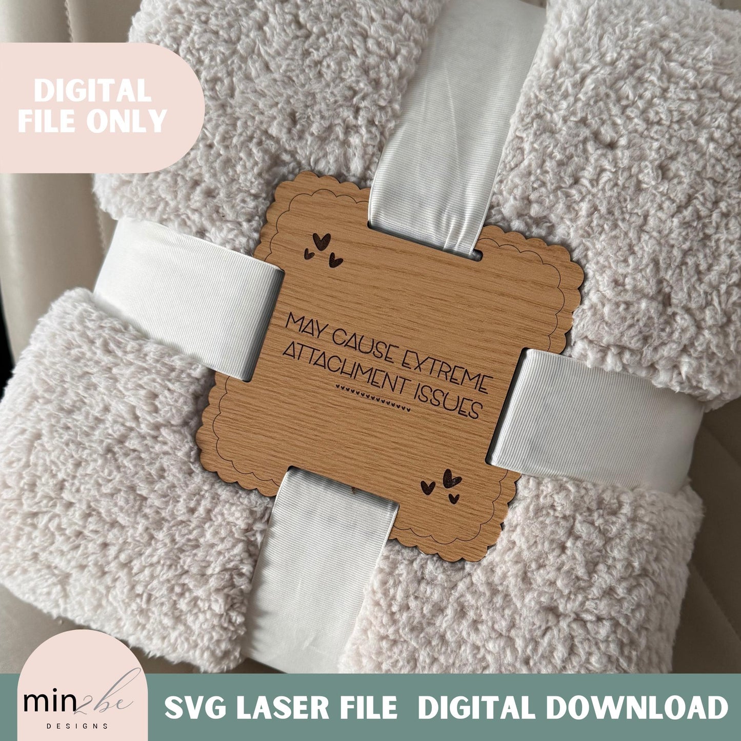 Modern blanket tag svg
