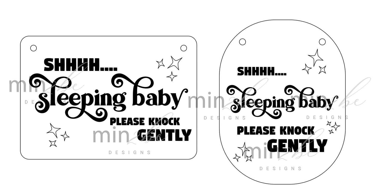 sleeping baby SVG file