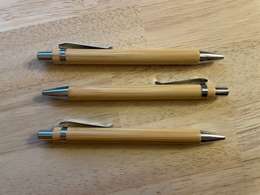 Wood Pens - Set of 10