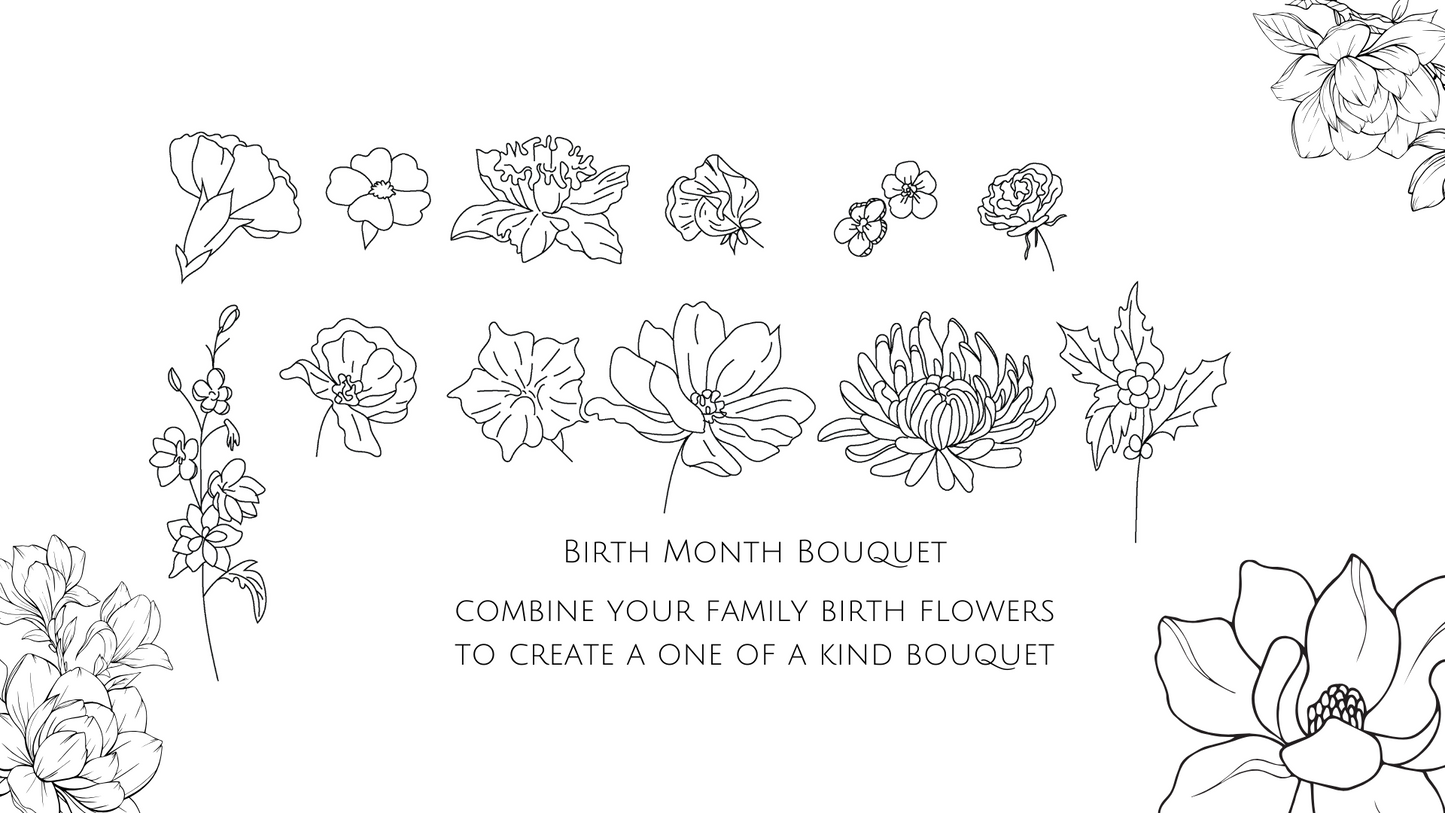 Birth Month Flower Ornament