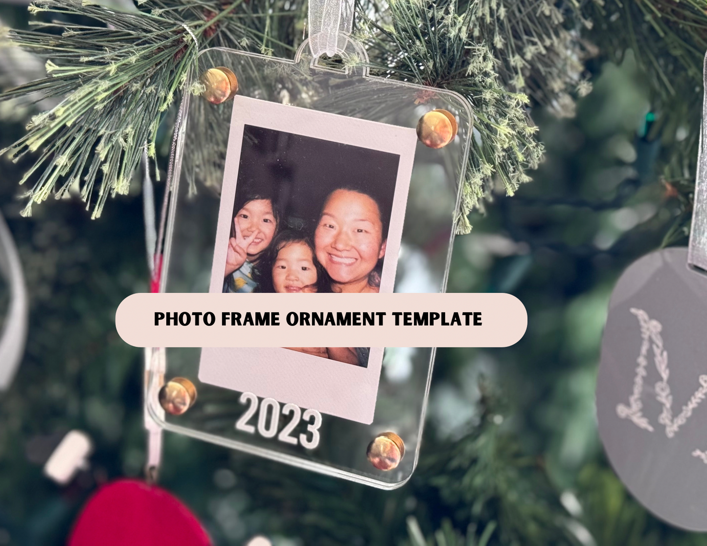Photo Frame Ornament SVG File