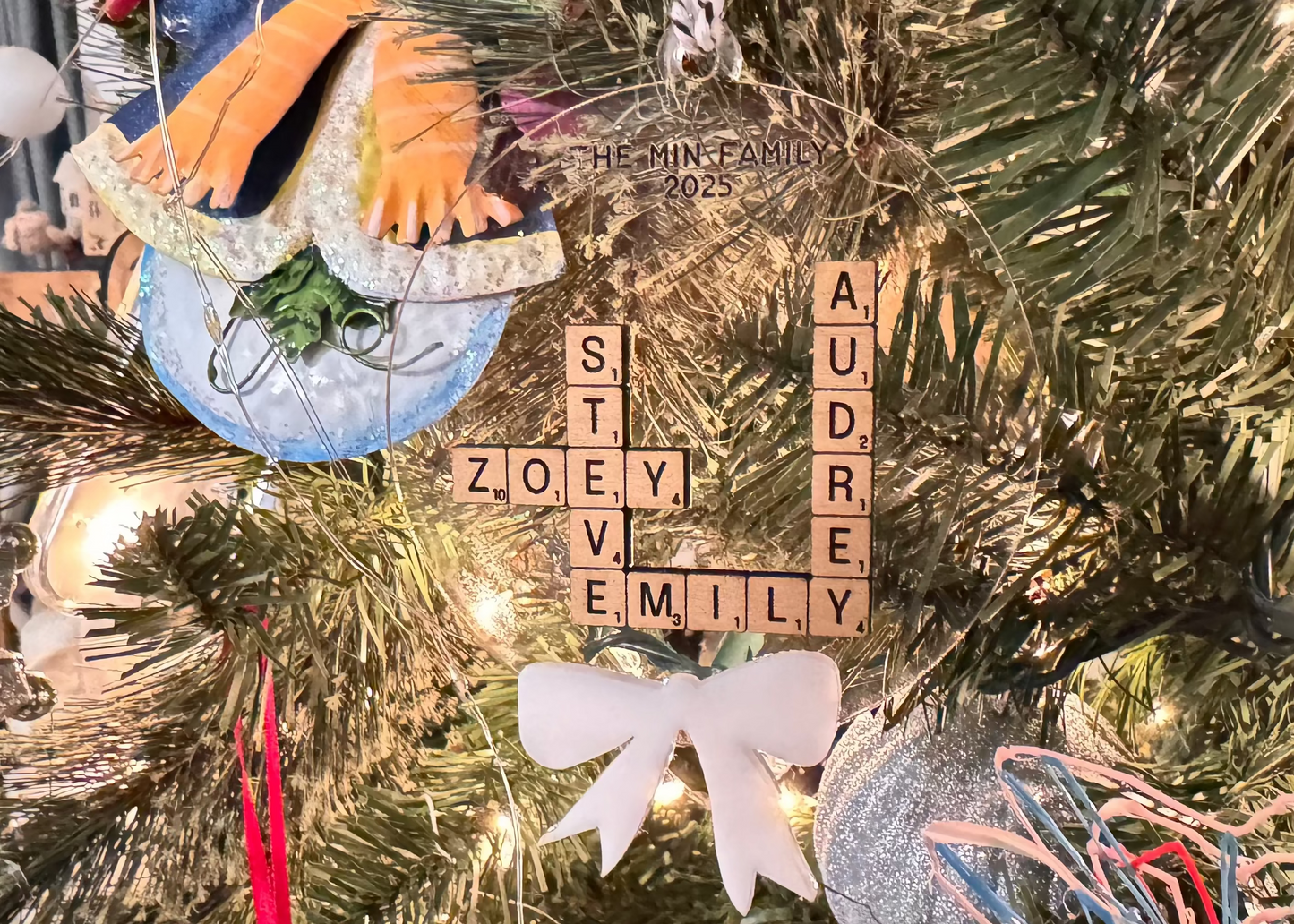 Family Name Blocks Ornament