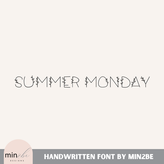 Summer Monday - Font