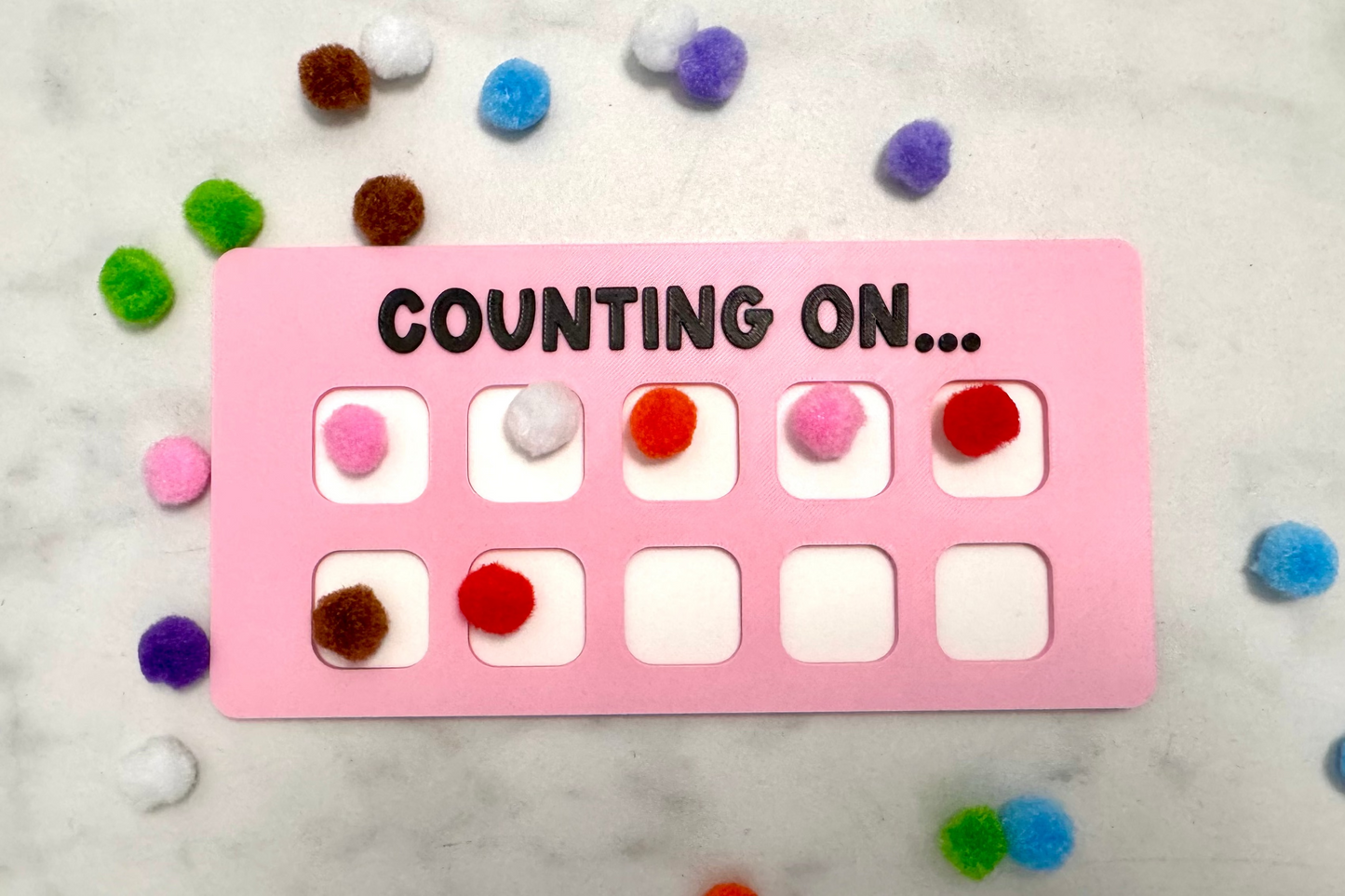 3d counting tray sorting design