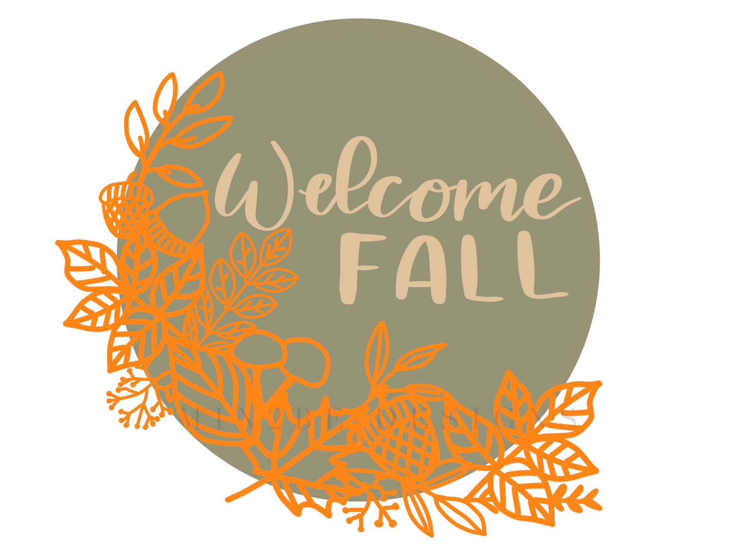 Fall Leaves SVG file, digital file, autumn foliage file, laser cut design, wreath decoration  decor, door hanger, wall art, leaves design