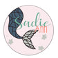 Mermaid Tail SVG file | digital file | mermaids | laser cut design| Instant Download | nursery design | baby room decor | girls room | ocean