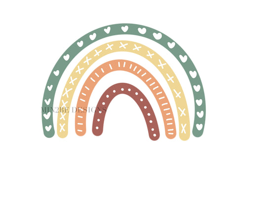 Rainbow svg, boho rainbow svg, digital laser cut file, vector cut, laser cut signs, boho baby room decor, laser cut rainbow, rainbow name