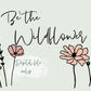 Wildflowers SVG file, digital file, laser cut design, flower field, nursery sign svg, wildflower drawing set, wildflower for laser cutting
