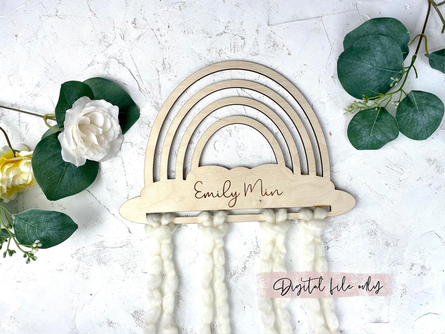 Rainbow weave SVG file, digital file, laser cut design, bow holder svg, bow holder baby girl, rainbow weaving, rainbow wall hanging