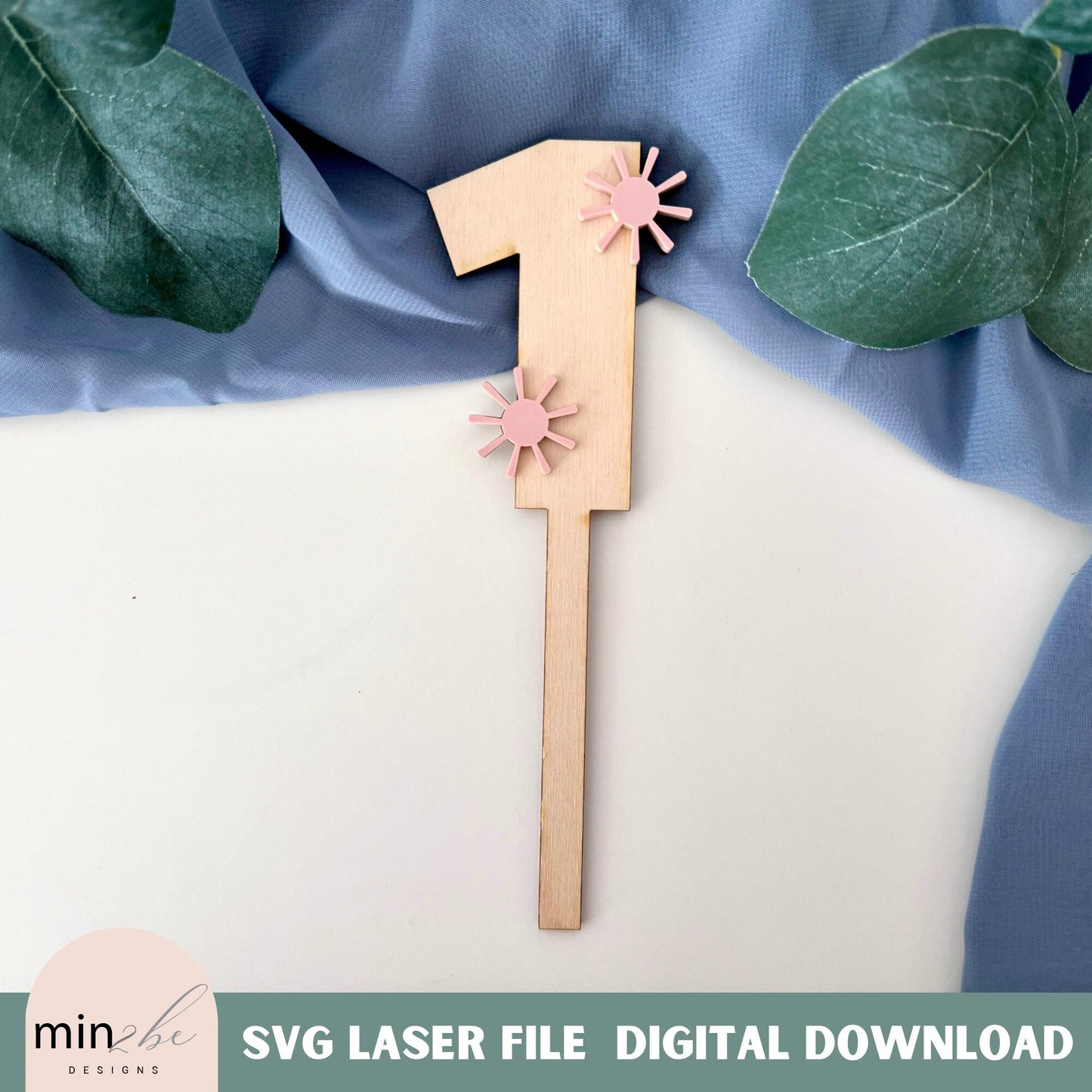 Sun Number cake toppers set, digital svg birthday topper, birthday celebration, laser cut number template, whimsical kawaii theme party