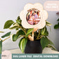 SVG flower pot photo stake, picture frame mothers day digital file, laser ready teacher appreciation gift idea, photo frame laser file
