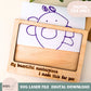 SVG kid drawing photo frame, picture frame mothers day digital file, laser ready picture frame for crafts, modern photo frame laser file