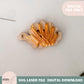 Cute Embroidery Floss Bobbin SVG Digital Design, Dinosaur modern embroidery string holder laser cut file