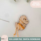 Cute Embroidery Floss Bobbin SVG Digital Design, Dinosaur Trex modern embroidery string holder laser cut file