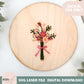Wood embroidery flower bouquet template digital svg file, embroidery cut design hand stitch design kit project embroidery design for laser