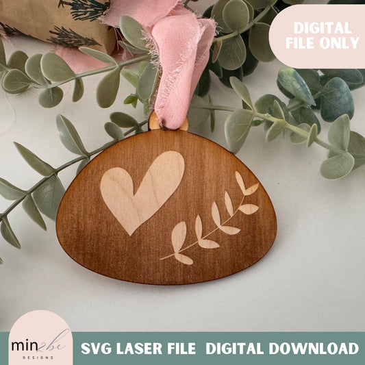 Sourdough ornament digital template svg for laser cutting, sourdough era ornament