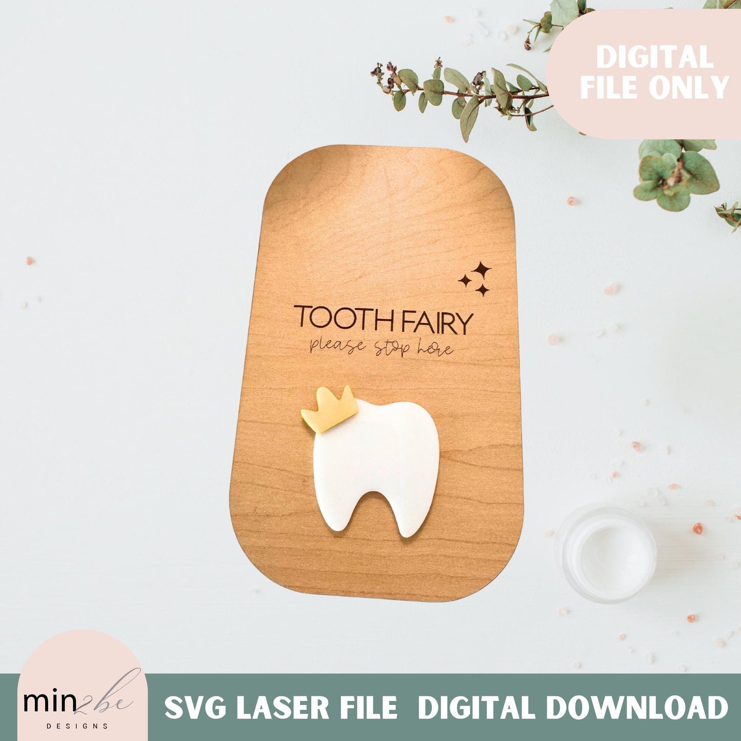 Tooth fairy door hanger svg
