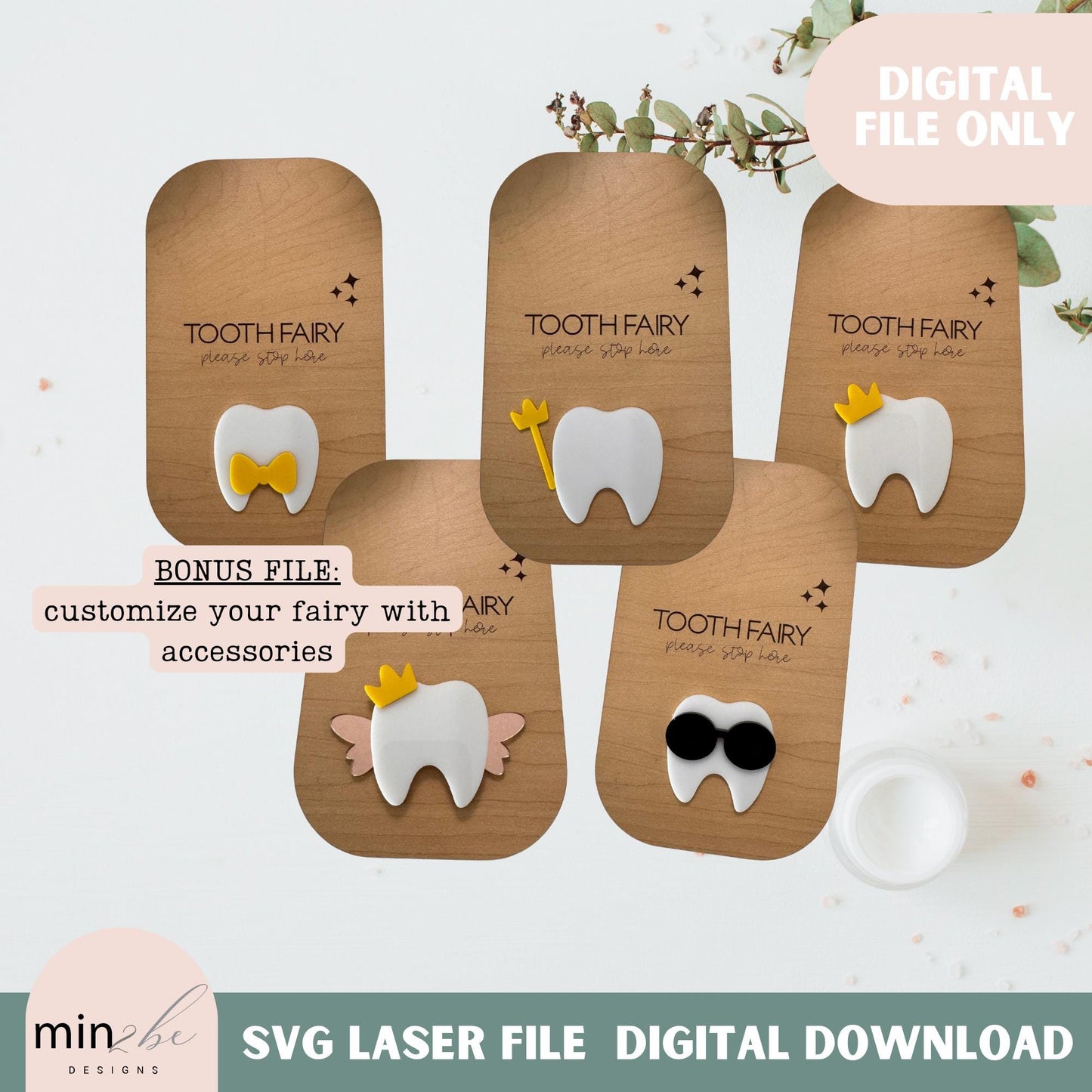 Tooth fairy door hanger svg