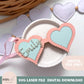 Valentines Day Heart Glasses Gift Tag SVG