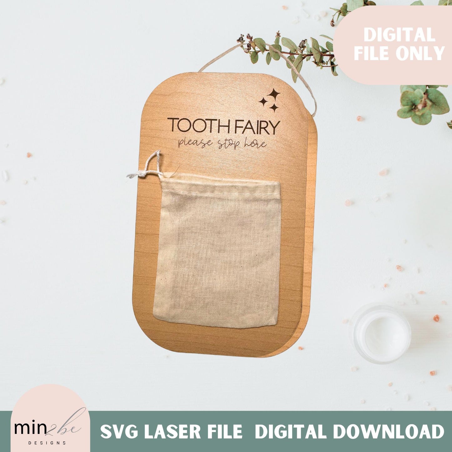 Tooth fairy door hanger svg