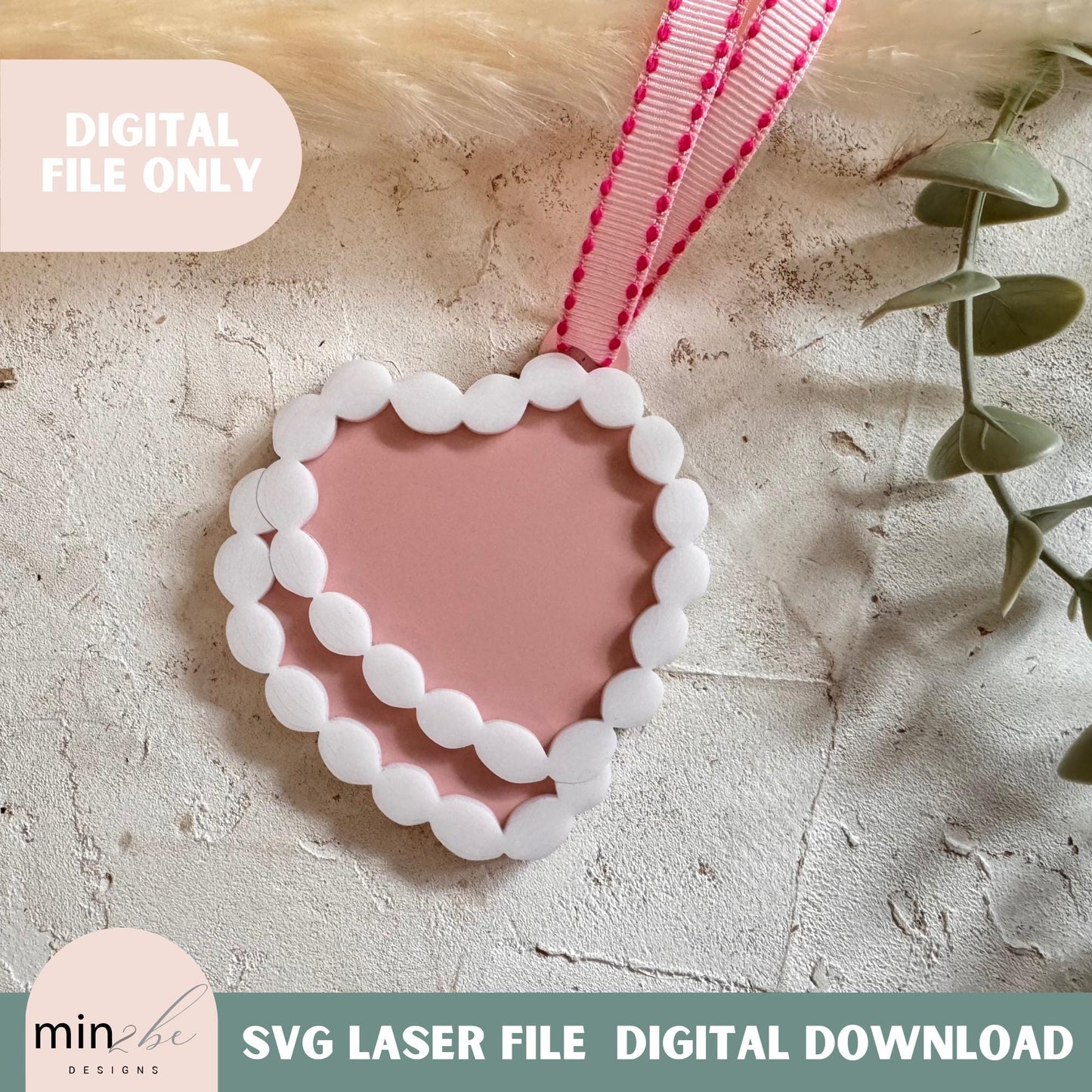 Heart shaped cake tag svg digital file, laser ready valentines name tag, love cake gift tag, modern laser svg file, Mother’s Day card