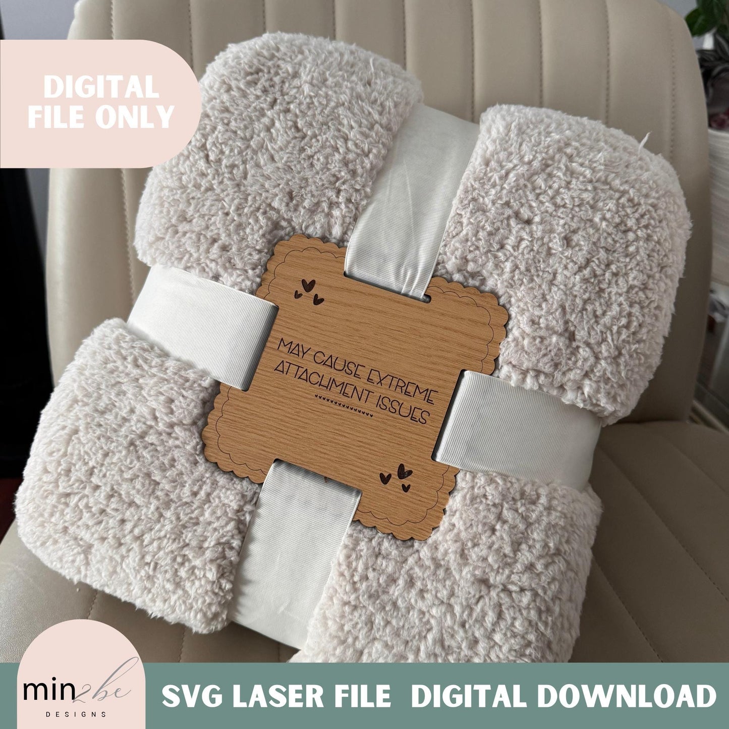 Modern blanket tag svg