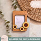 Mother’s Day Photo Frame SVG, Wallet Size Picture Frame, Fridge Magnet Laser Cut File, Glowforge score & Cut Design, Modern Photo Frame