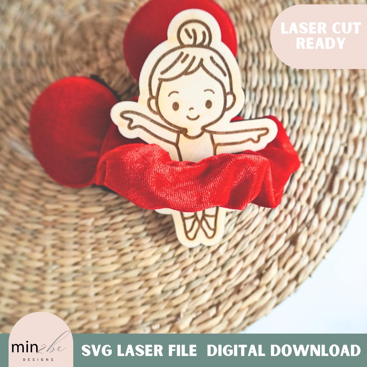 Ballerina Scrunchie Holder SVG