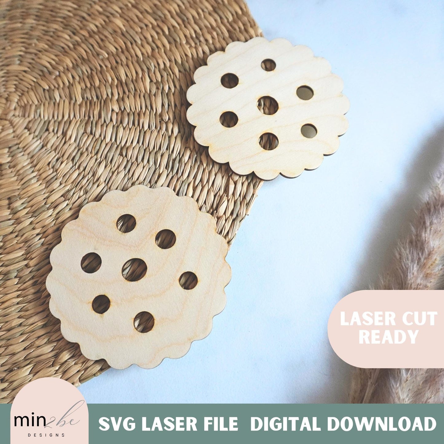 Mason Jar Flower Frog SVG, Laser Cut Jar Topper Template, Floral Arrangement Insert, Glowforge Ready File, Mothers Day flower jar