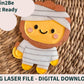 Cute Mummy Lion SVG