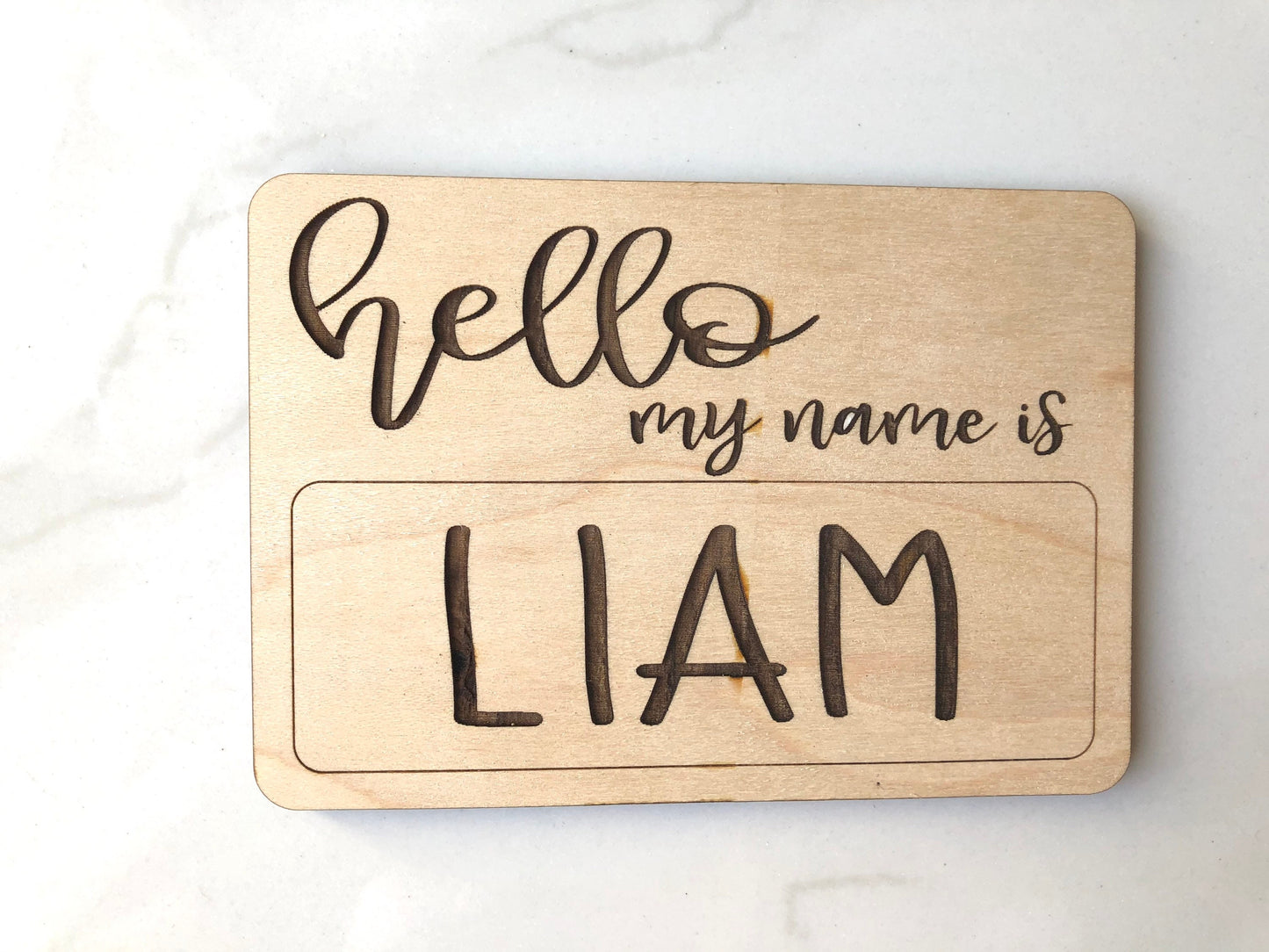 Baby announcement - Hello my name is