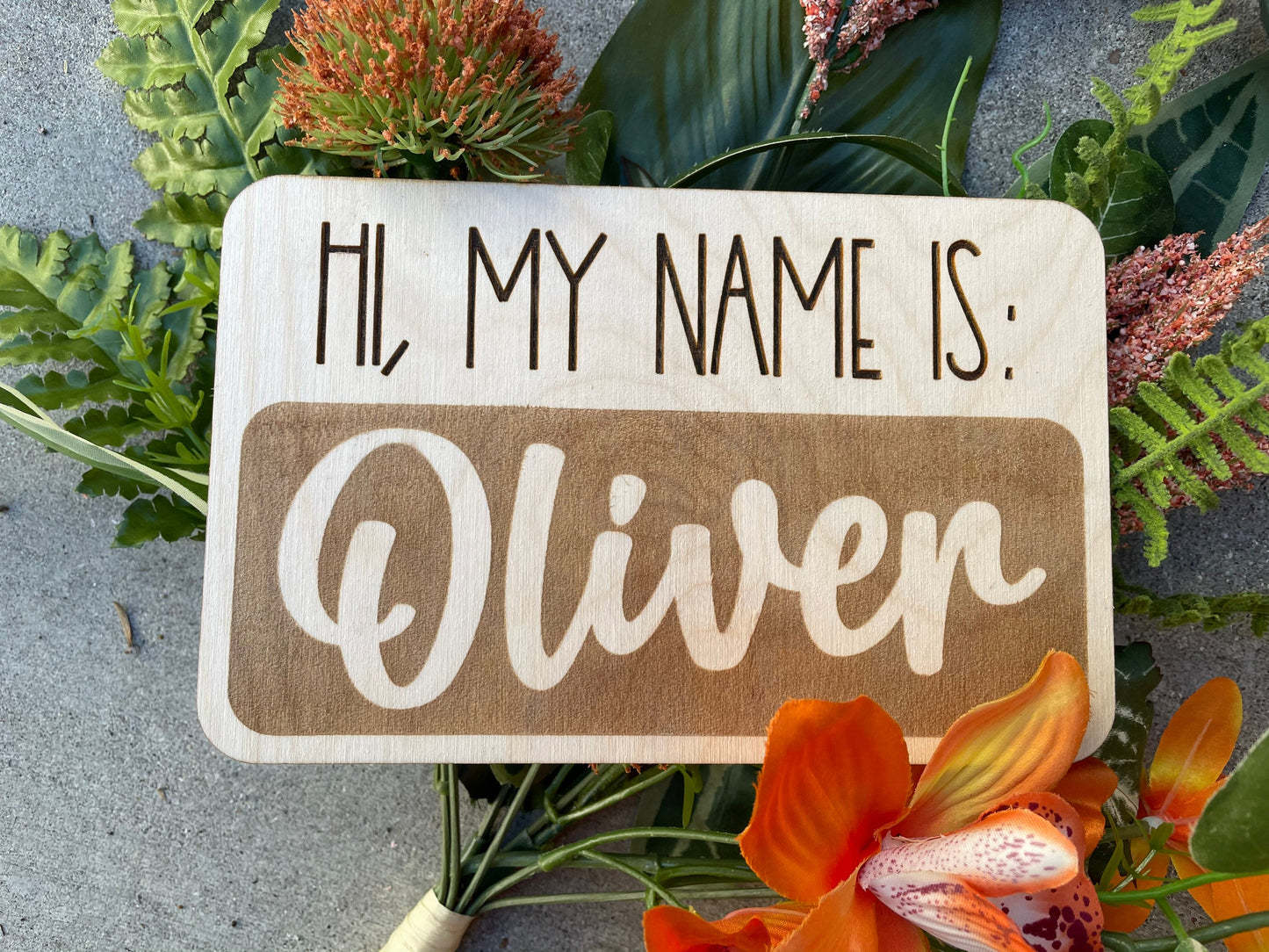 baby announcement - Hi my name is