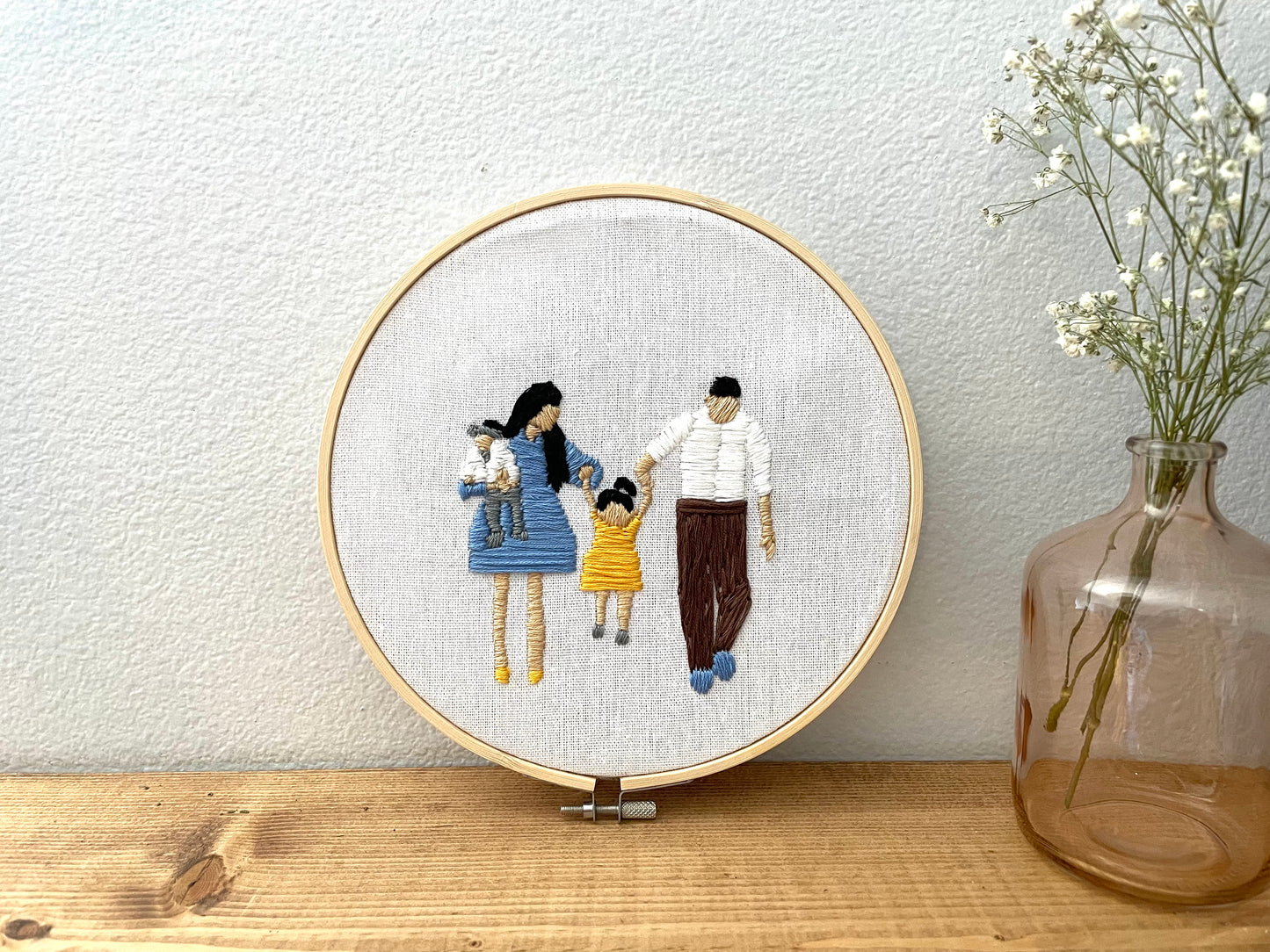 Embroidered Family Portrait