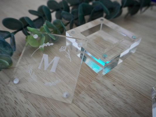 Square Clear Acrylic Ring Box