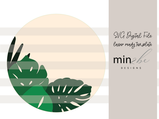 Rainforest Leaves - SVG Template